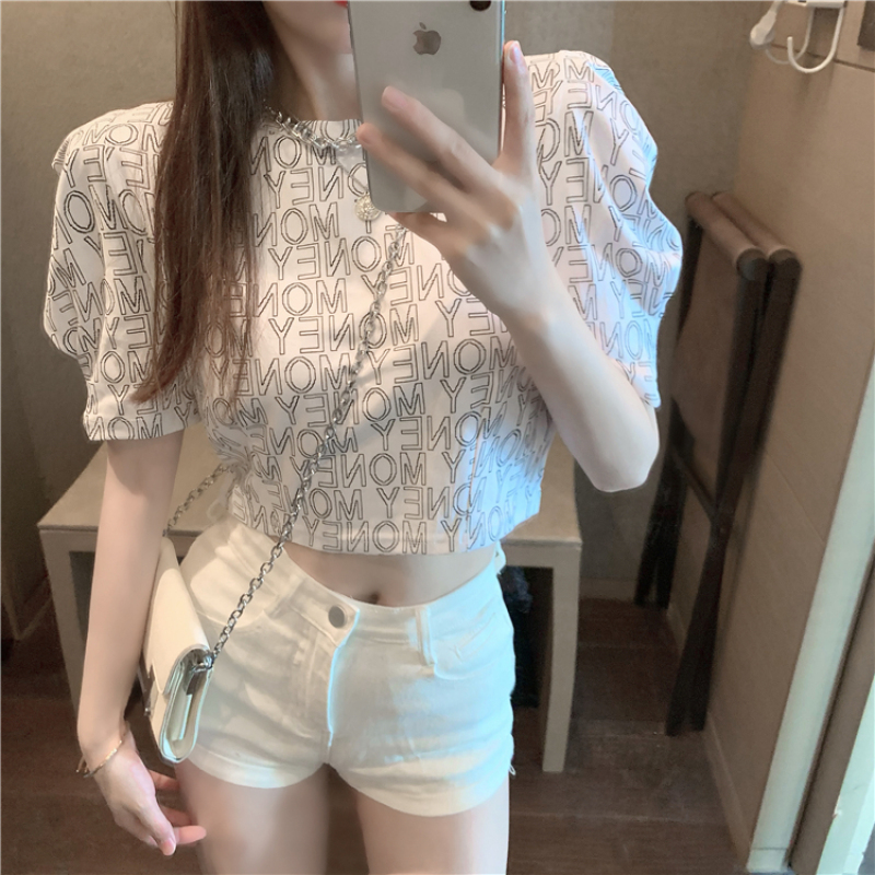 Áo thun tay ngắn cổ tròn thời trang cho nữ