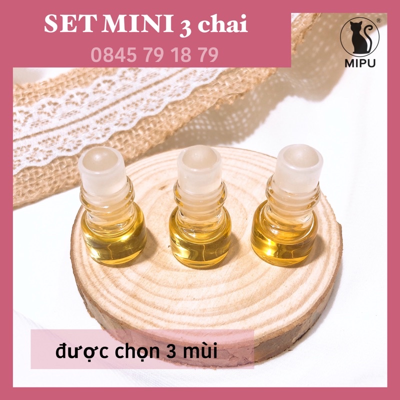 Set mini 3chai 1ml - được chọn 3 mùi khác nhau
