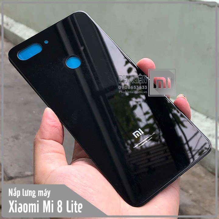 Nắp lưng kính thay thế cho Xiaomi Mi 8 Lite