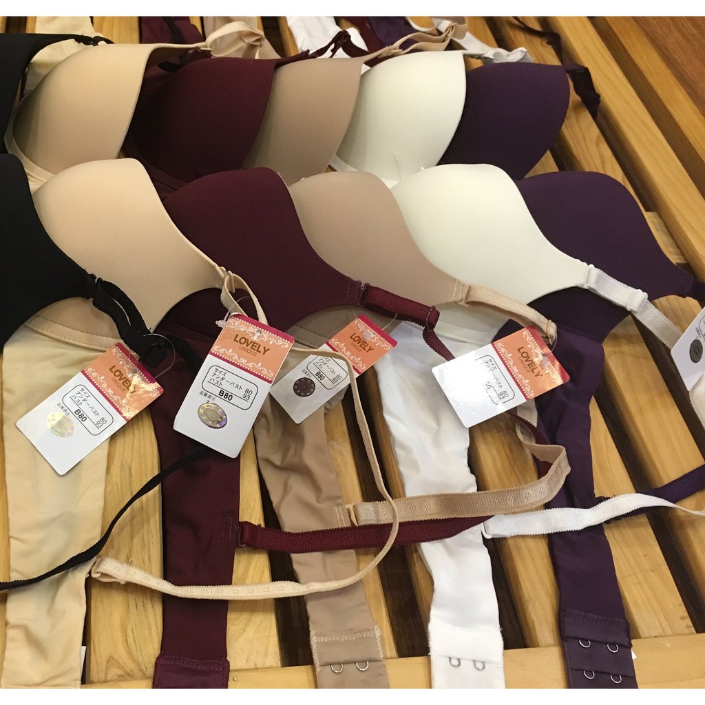 [CHÍNH HÃNG][FREESHIP] Áo lót VNXK Lovely Nhật Bản 34 36 38 có gọng ngực nhỏ phẳng siêu đẩy mút vừa thun lạnh ALU178