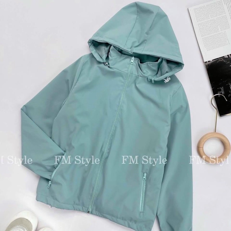 Áo khoác gió nữ 2 lớp cao cấp Hidoli chính hãng