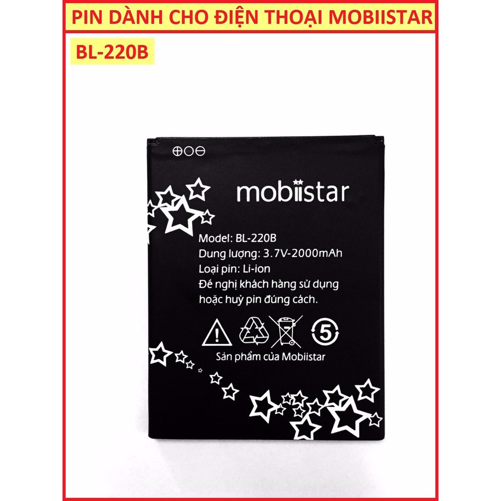 PIN  ĐIỆN THOẠI MOBIISTAR LAI YUNA C BL-220B ZIN HÃNG HÀNG NHẬP KHẨU