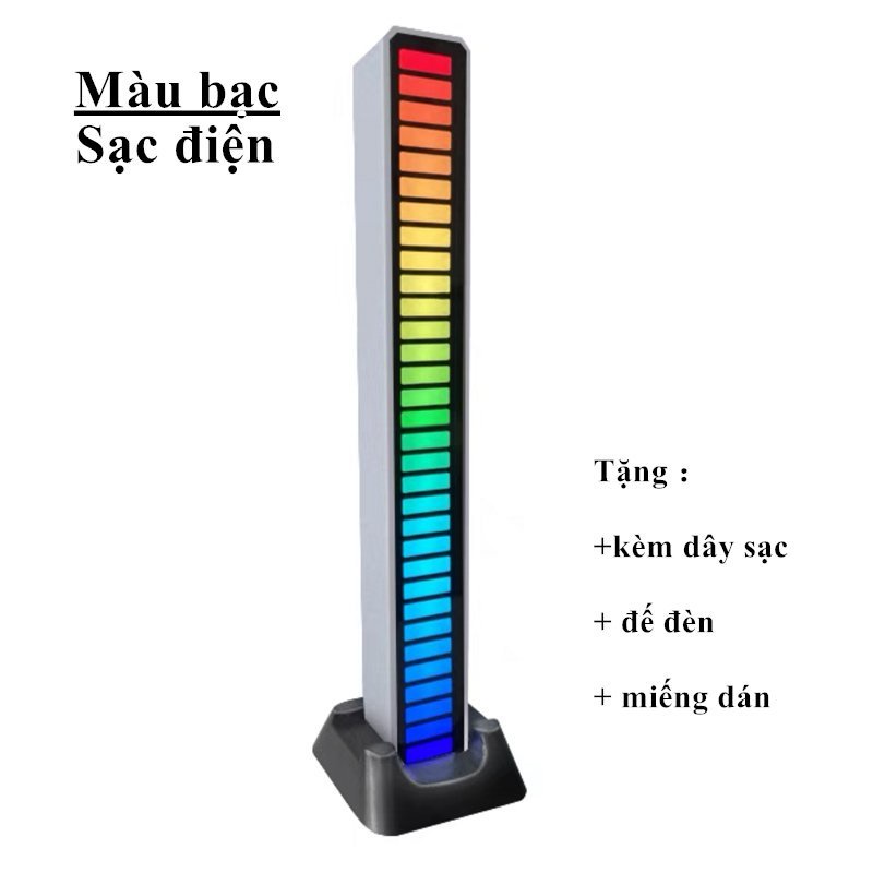 Đèn thanh LED cảm biến âm nháy theo nhạc nhiều chế độ khác nhau 32bit thông minh SUNMET
