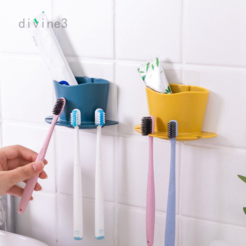 Simple European style convenient wall-mounted toothbrush holder