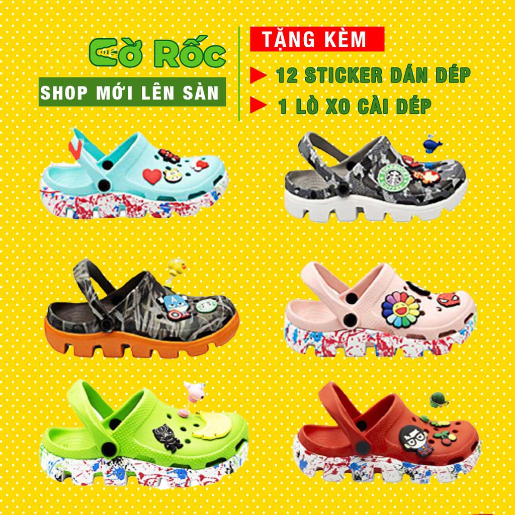 Dép sục Cross đế vảy sơn full 8 màu đủ size 35 đến 42 cho nam và nữ
