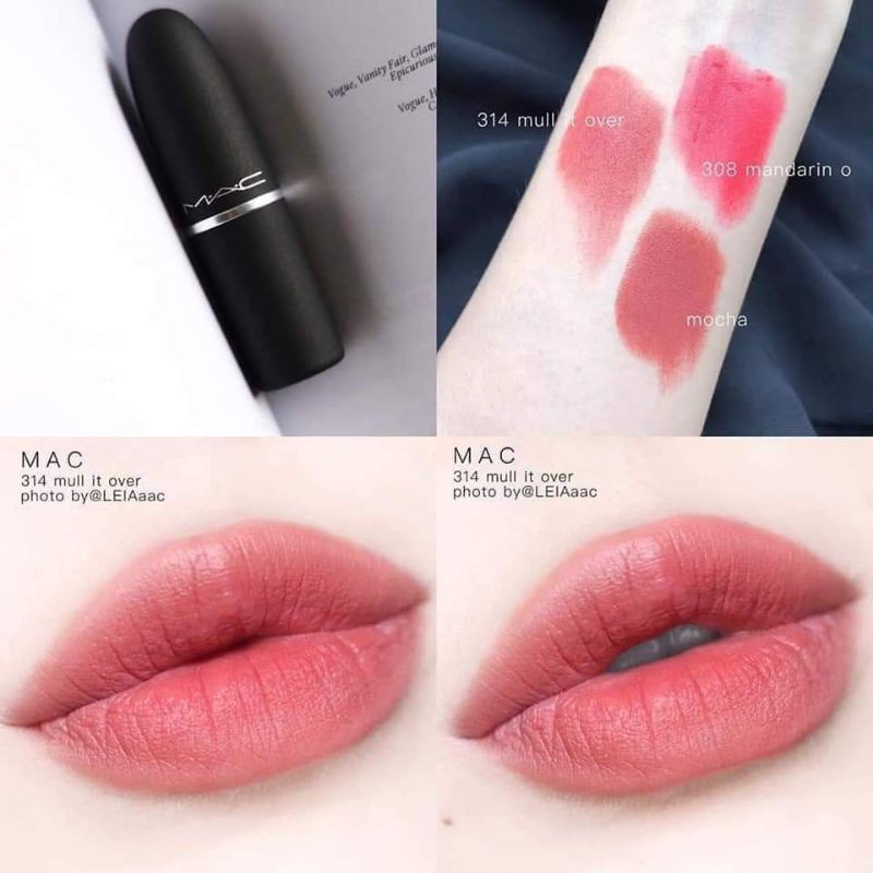 (Chuẩn Auth Bill) Son lì vỏ nhám MAC Powder Kiss Lipstick fullsize