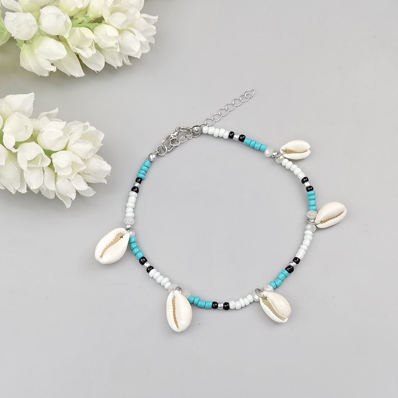 Bộ Trang Sức Vòng Đeo Tay/Vòng Tay/Vòng cổ Hình Vỏ Sò Thời Trang Cho Đi Biển YKD