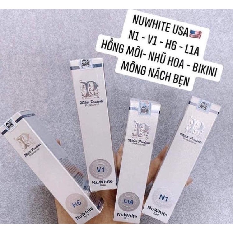 [Chính hãng 💯%] Kem cho Thâm Bẹn, Nách MIBITI PRUDENTE NUWHITE H6 5ml