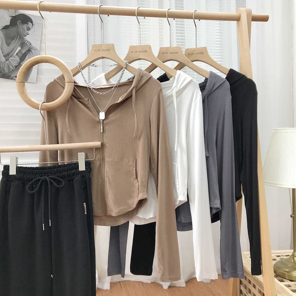 Áo Thun Nữ Dài Tay Có Mũ Trùm Đầu Mềm Mại Mỏng Nhẹ Thích Hợp Cho Tập Yoga Raw Coconut Latte