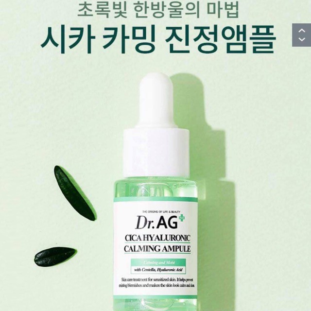 Tinh chất DR.AG+ Cica Hyaluronic Calming Ampule làm dịu và căng mịn da 30ml