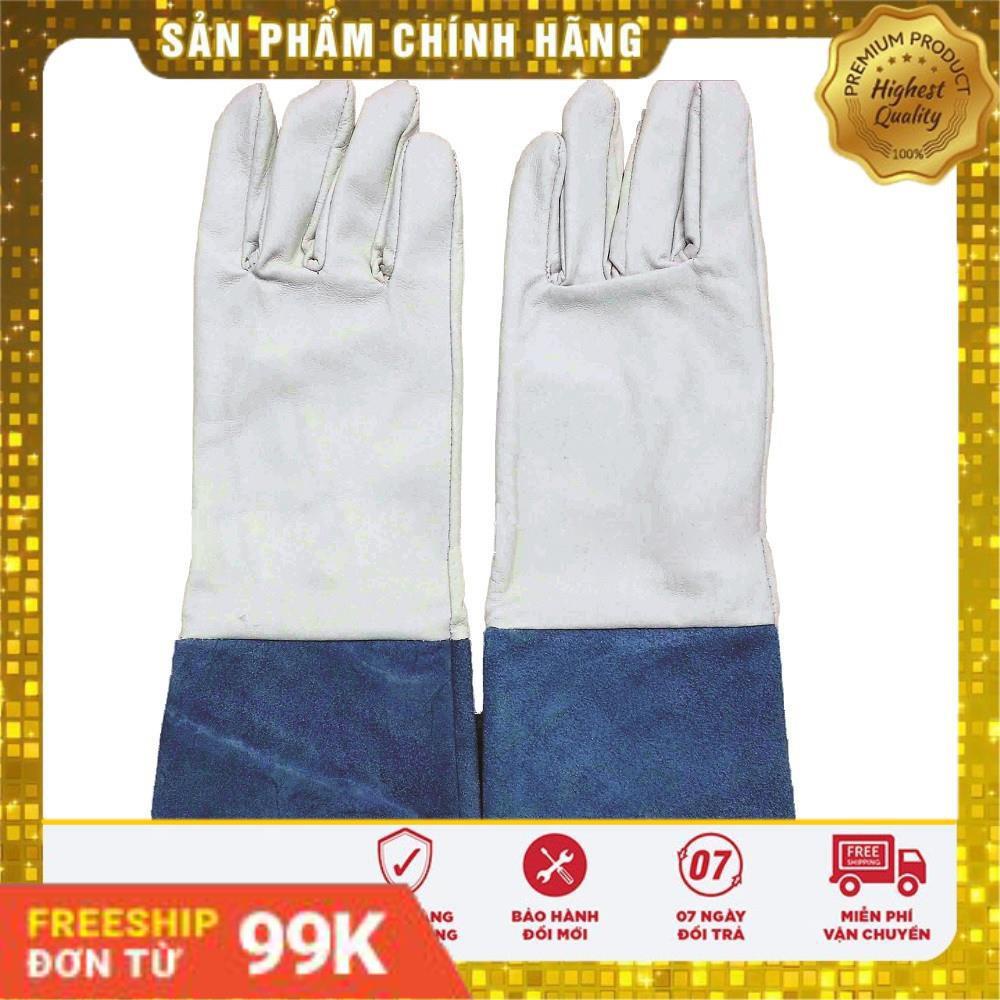 Găng tay da hàn chống nóng, chống tia lửa hàn da thật