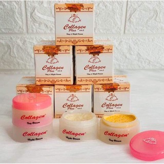 Trọn bộ kem collagen 701 plus vit e tem đỏ