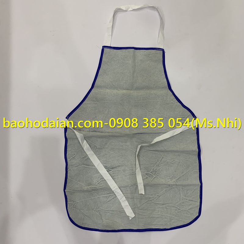 Yếm da hàn kiểu nối dành cho thợ hàn- Hình thật