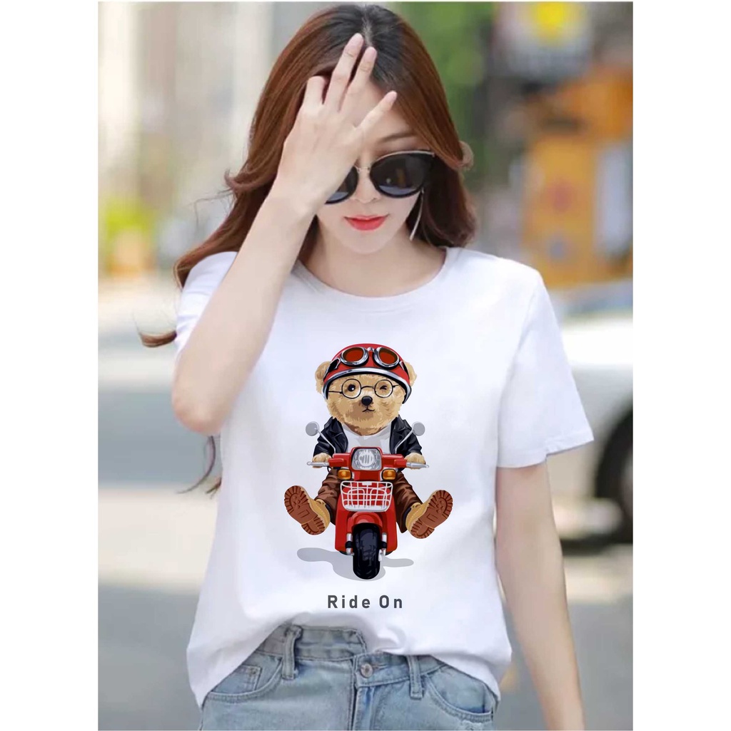 Áo Thun In Hình Gấu U9 Thời Trang Cho Nam Và Nữ 30S
