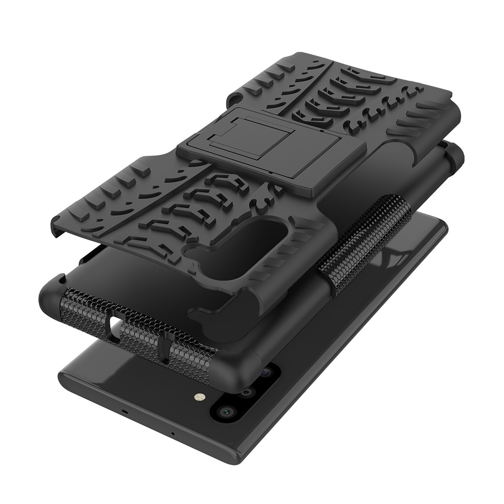 Ốp điện thoại TPU PC có giá đỡ kiểu dáng armor cho Samsung Galaxy Note 10/ Note 10 Plus