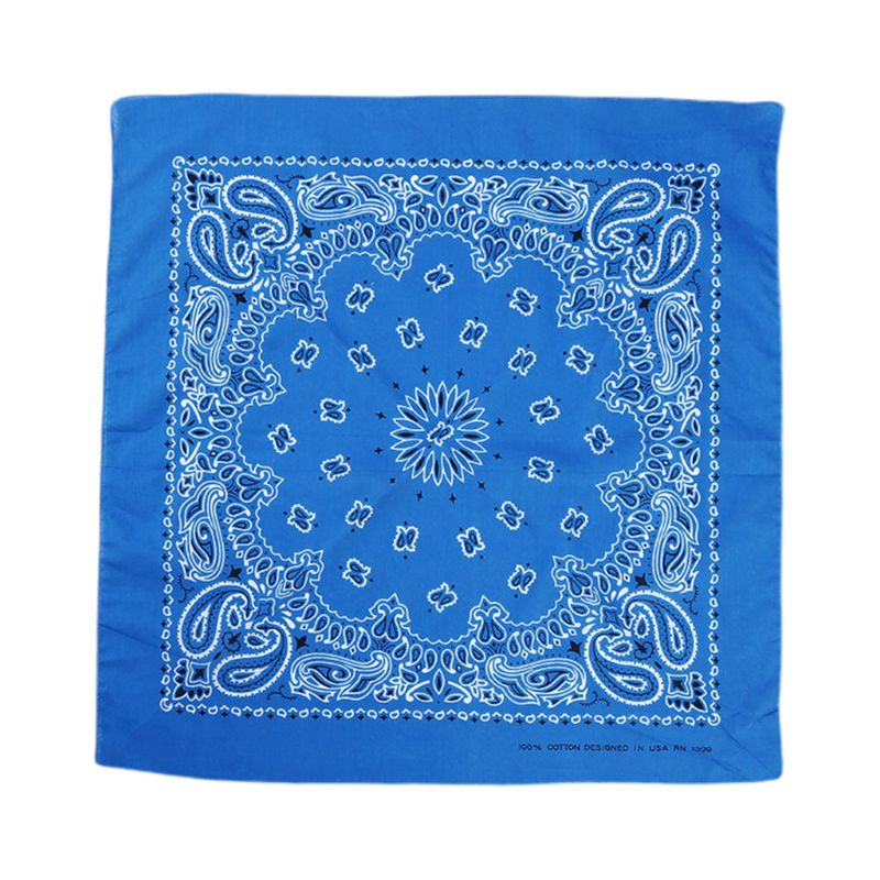 Khăn bandana hình vuông in họa tiết hoa văn dân tộc cổ điển có 15 màu sắc