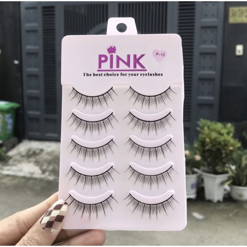 LÔNG MI Giả Pink hộp hồng 5 cặp cao cấp