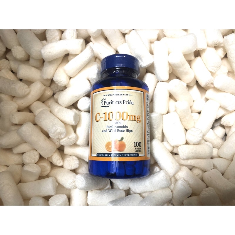 Chính hãng, date mới - Viên Uống Bổ Sung Vitamin C Puritan's Pride 1000mg 100 Viên