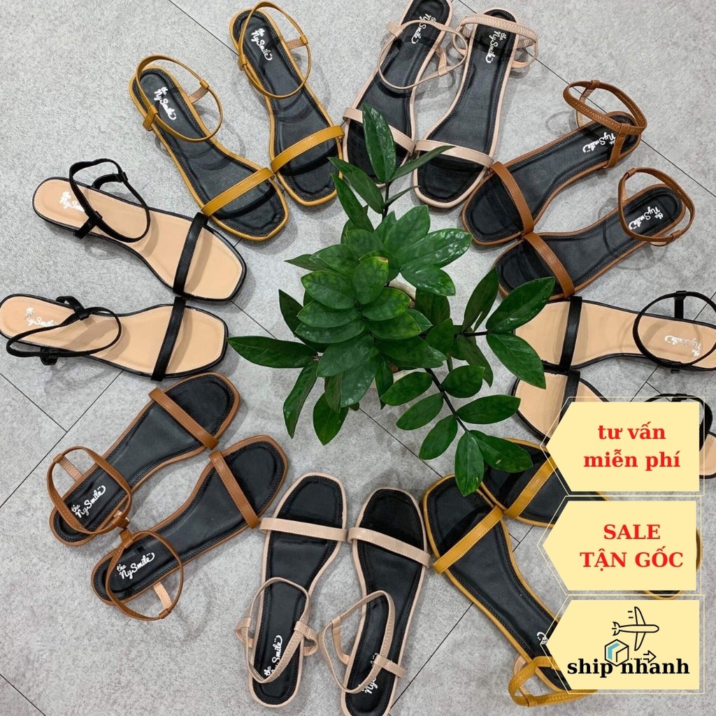 Giày sandal quai thun gót 1cm - THENYSMILE - Menun 2