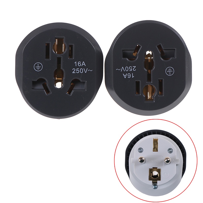 ### Đầu Chuyển Đổi Phích Cắm EU / US / US / AU Sang 16A Tiện Lợi