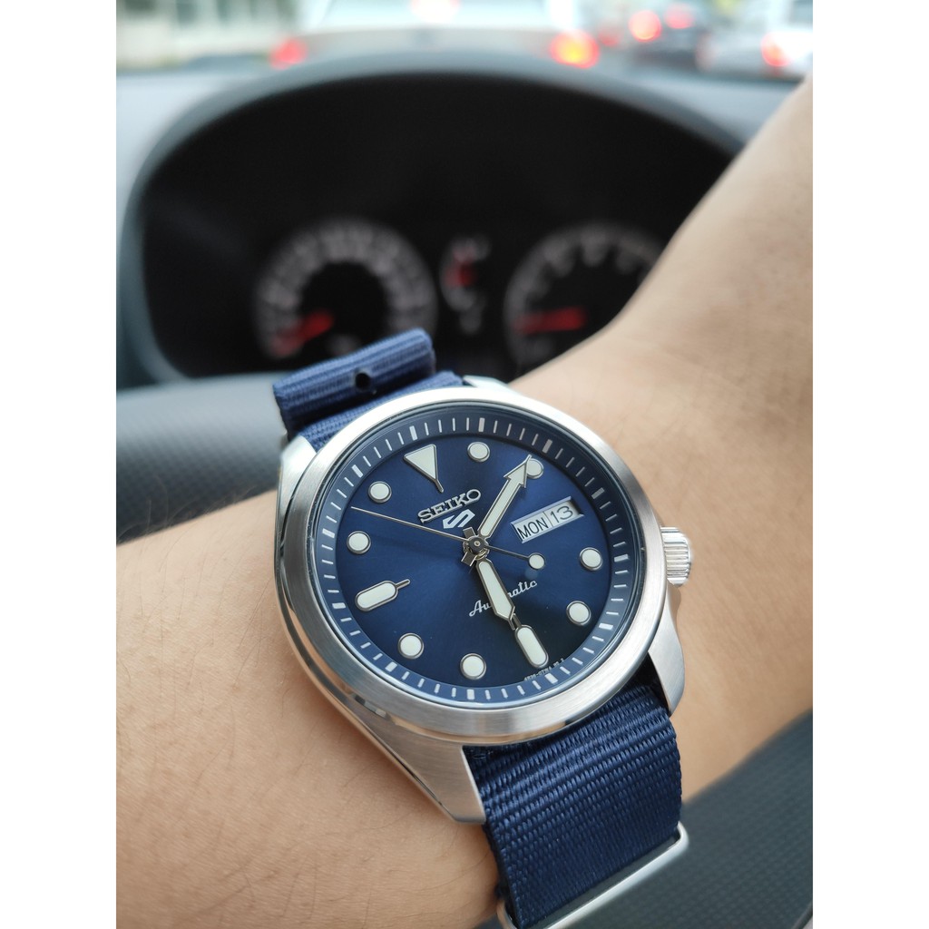 Đồng Hồ Nam Seiko 5 Sport SRPE63K1 , Dây Nato Xanh Dương Đậm , Máy Cơ , Size 40mm(𝐧𝐞𝐰 𝟐𝟎𝟐𝟎)