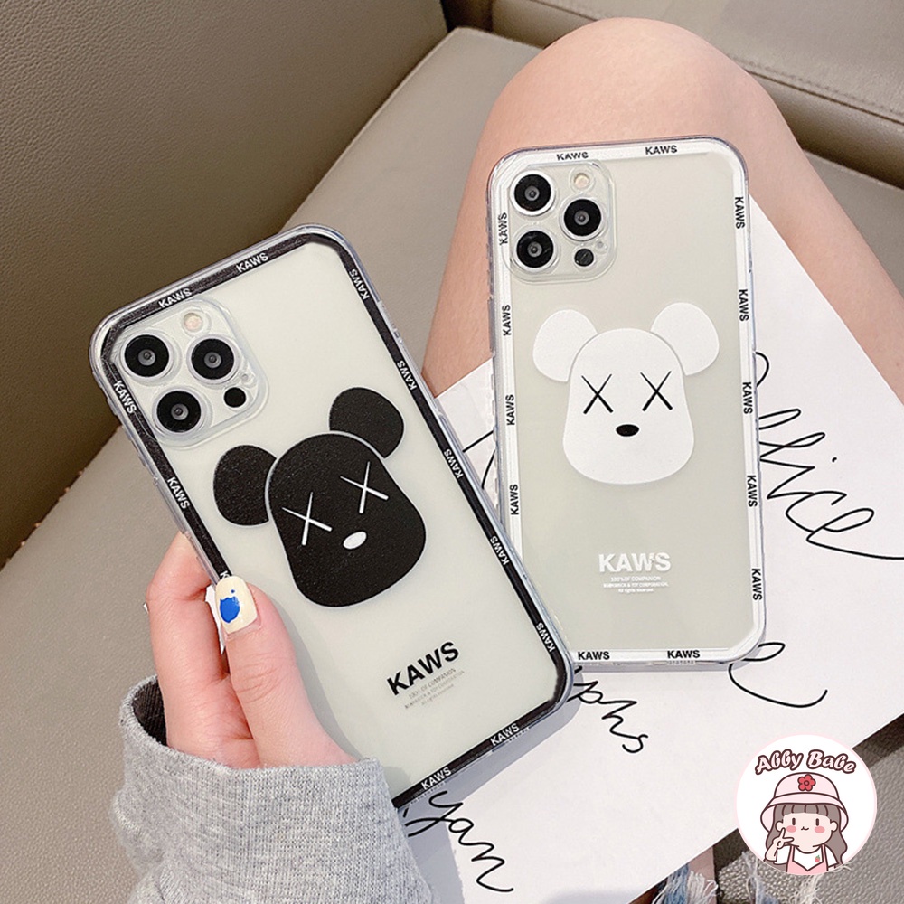 Ốp Điện Thoại TPU Mềm Chống Sốc Họa Tiết Kaws Thời Trang Cho IP 13 12 11 Pro Max XR 8 7 Plus