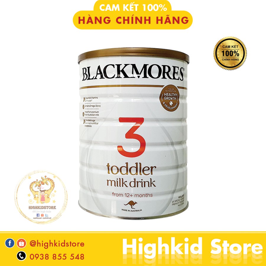 Tem phụ cty - Sữa Blackmore úc số 1, 2, 3 - 900g