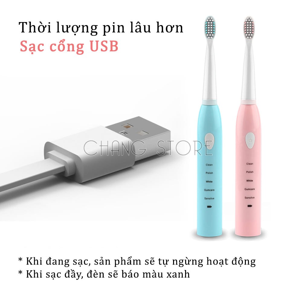 Bàn Chải Đánh Răng Điện Five Stars 5 Chế Độ Thế Hệ Mới Làm Sạch, Chăm Sóc Răng Miệng