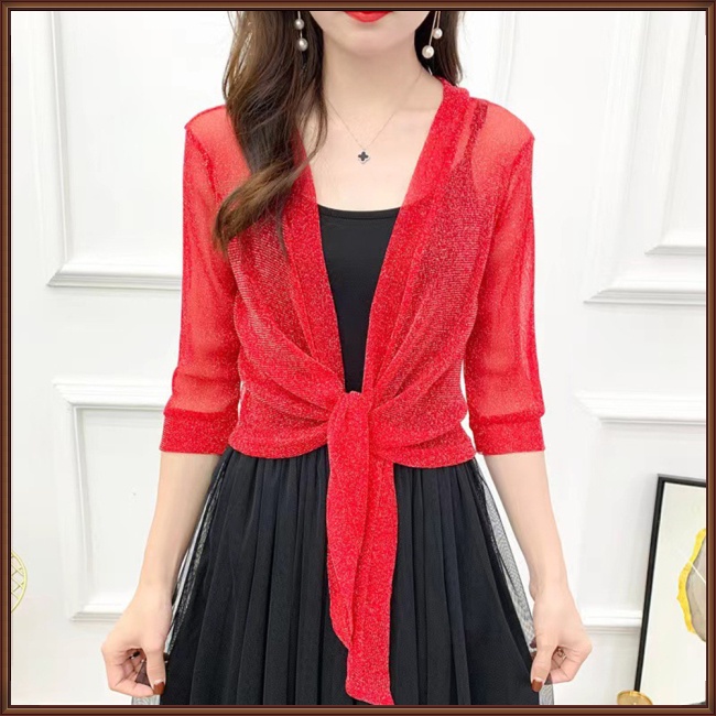 Áo Khoác Lưới Chống Nắng Màu Sắc Đơn Giản Dành Cho Nữ