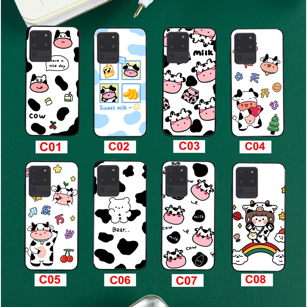 ỐP LƯNG SAMSUNG S20/S20 ULTRA/S20 PLUS IN HÌNH BÓ SỮA MILK SIÊU CUTE-ĐỘC LẠ