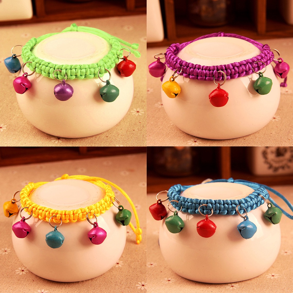 Vòng Cổ Dây Thừng Có Chuông Dành Cho Thú Cưng