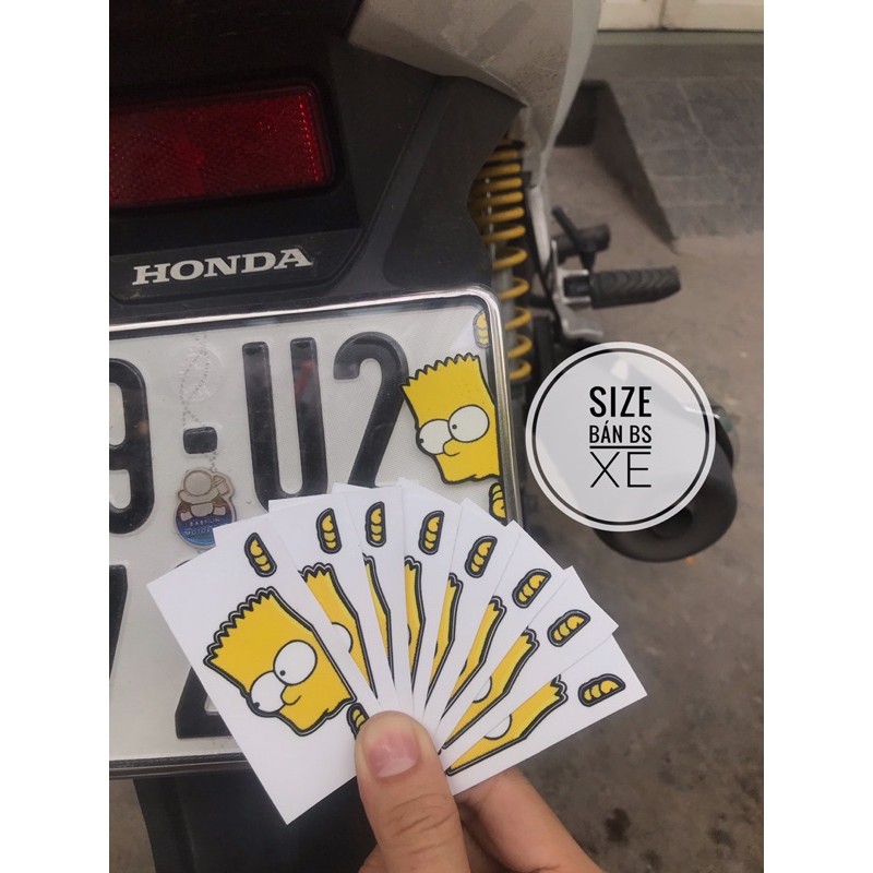 [Mã LIFEAUMAY giảm 10% tối đa 30k đơn 150k] Tem decal Simpson