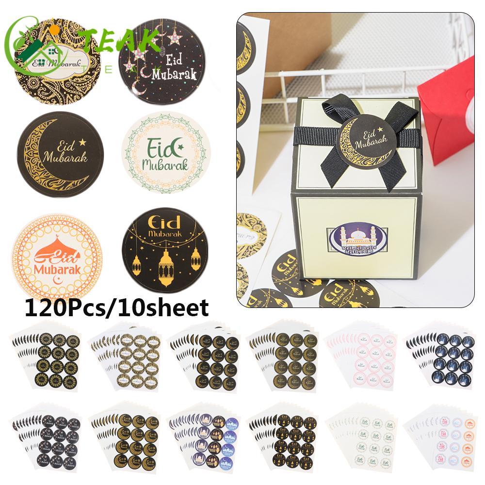 Set 120 Nhãn Dán Trang Trí Bánh Quy, Kẹo Đáng Yêu