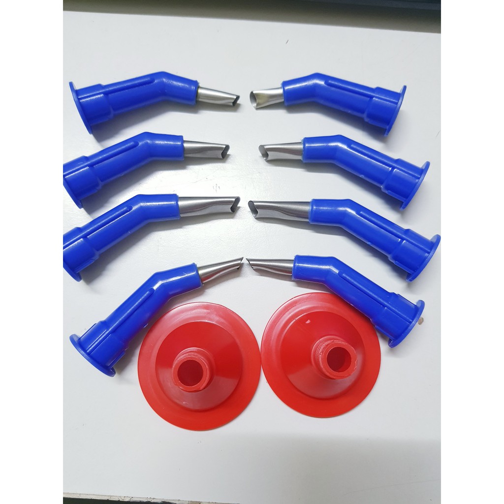 Bộ 8 đầu vòi đi bơm keo inox và nhựa, chống mài mòn. Dùng để đi bắn keo silicone, keo bê tông | BigBuy360 - bigbuy360.vn