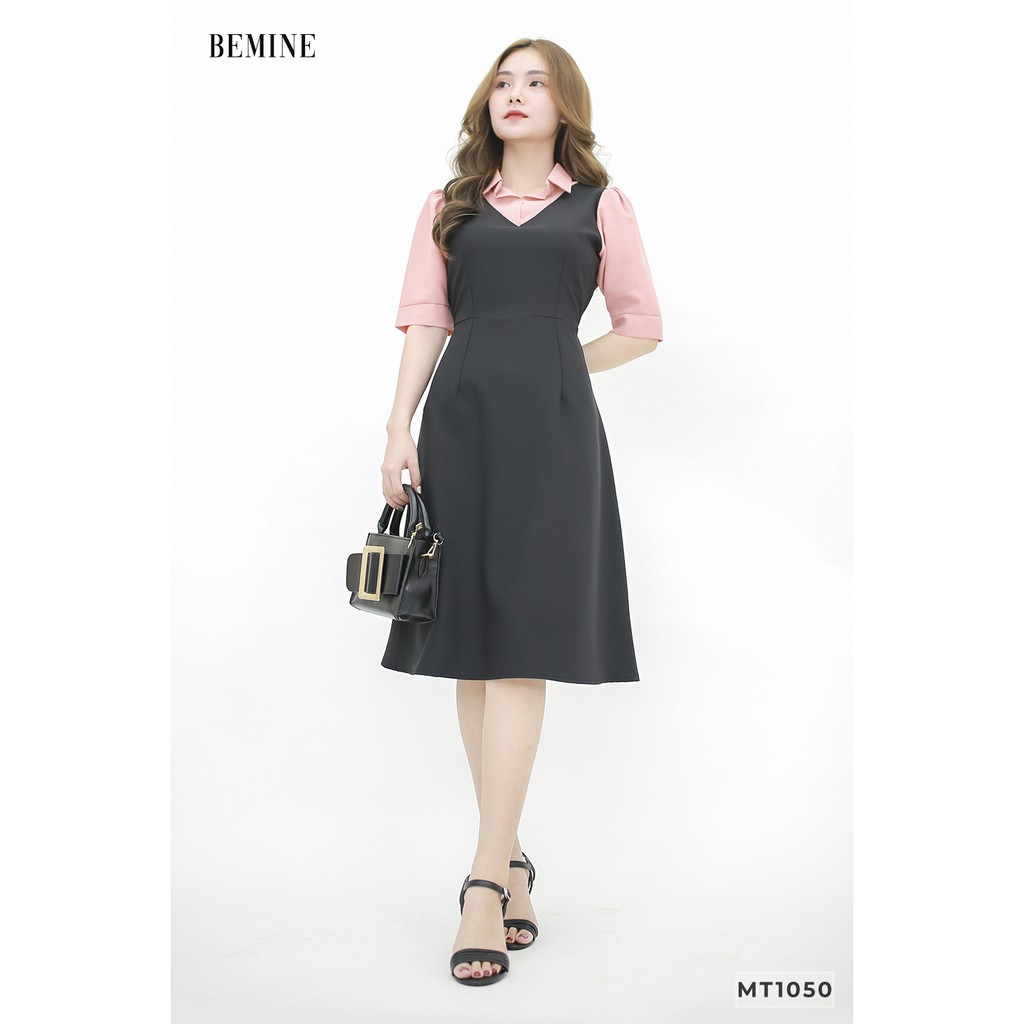 Đầm sơmi phối cổ tay hồng BEMINE MT1050 | BigBuy360 - bigbuy360.vn