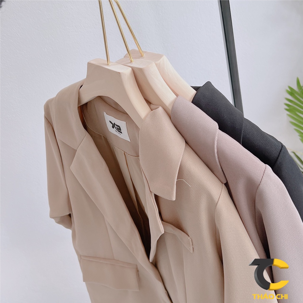 Áo khoác Blazer nữ chất tuyết mưa, áo khoác ves nữ đơn giản, nhẹ nhàng, trẻ trung phong cách Hàn Quốc | BigBuy360 - bigbuy360.vn