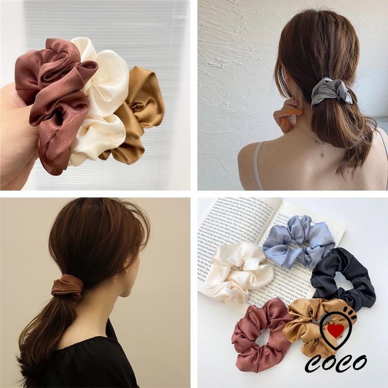 Dây Buộc Tóc Vải Voan Co Giãn Thắt Nút Kiểu Hàn Quốc Thời Trang Cho Nữ