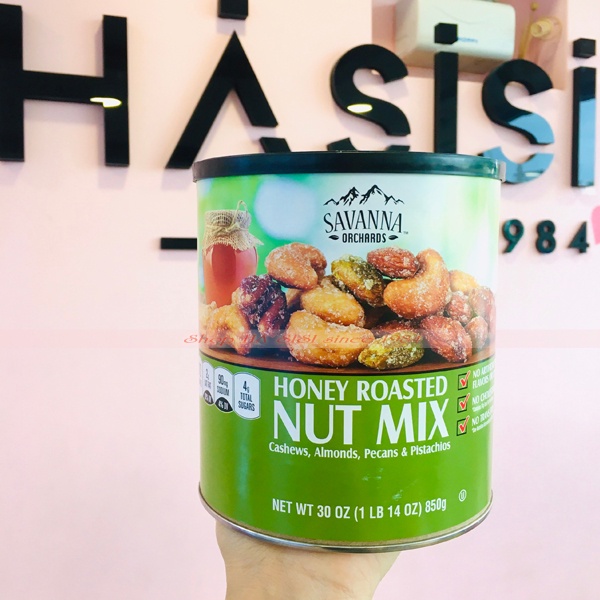 Hạt Hỗn Hợp Tẩm Mật Ong SAVANNA - Honey Roasted Nut Mix 850g