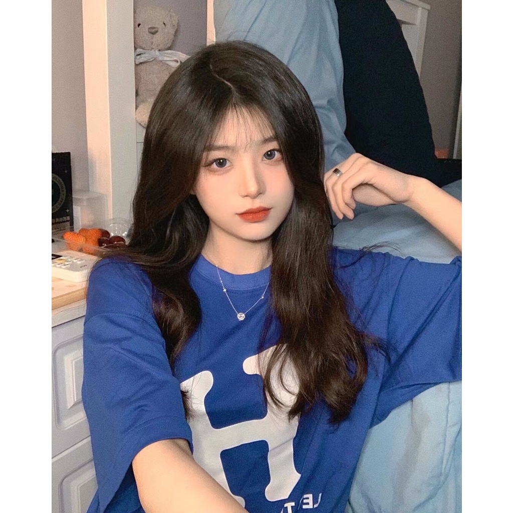 Áo Thun Cotton Tay Ngắn Dáng Rộng In Chữ Thời Trang Mùa Hè Hàng Mới Dành Cho Bạn Nữ