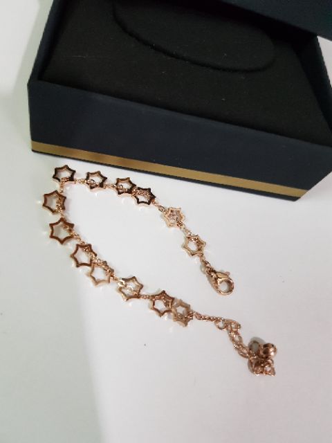 Lắc tay nữ ngôi sao màu hồng