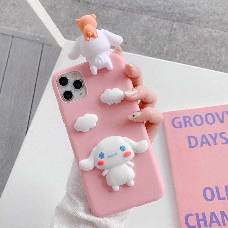 Ốp Điện Thoại TPU Mềm Hình Cinnamoroll 3D Cho Samsung A50S / 50 / 30S / 20 / 30 / 21S / 22 4G 5G / 33 / 71 4G / 11 / 51A / 52 / 52S 5G / 72