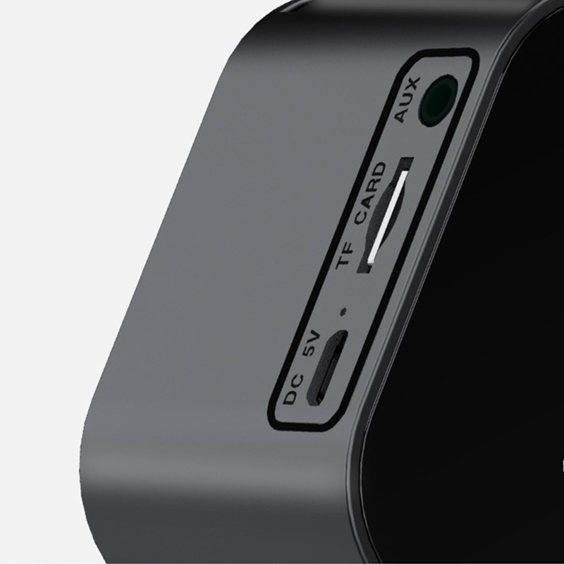 Loa Bluetooth Kỹ Thuật Số Không Dây Tích Hợp Đài FM / Đồng Hồ Báo Thức Màn Hình LED Sạc USB Cho Điện Thoại