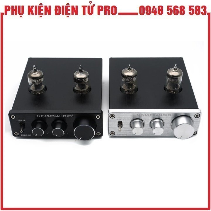 Bộ Chỉnh Khuếch Đại Âm Thanh Fx Audio Tube-03 6J1 Preamplifier Đèn, Chỉnh Bass-Treble