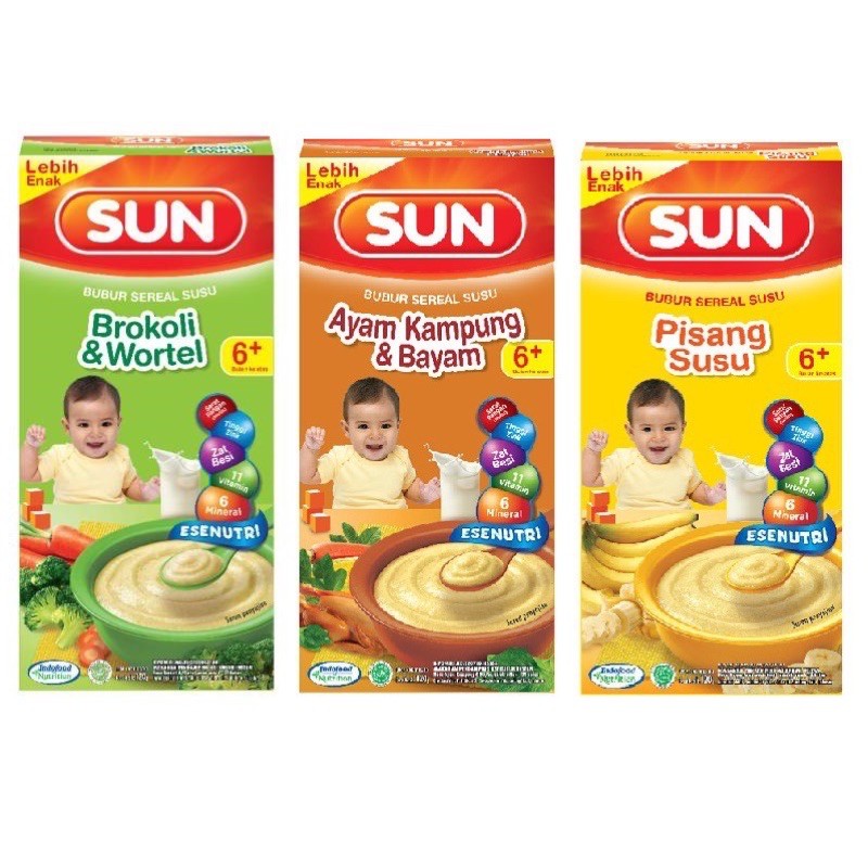 BỘT ĂN DẶM DINH DƯỠNG SUN DÀNH CHO TRẺ TỪ 6M+