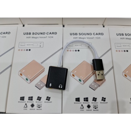 USB Sound card âm thanh HIFI Magic Voice 7.1 CH.âm thanh hay,hình thức sang trọng