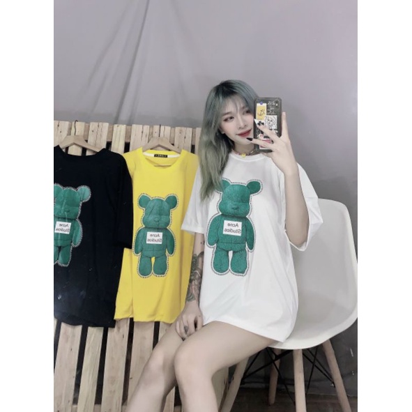 Áo thun unisex form rộng B.E.A.R tay lỡ 1991x shop