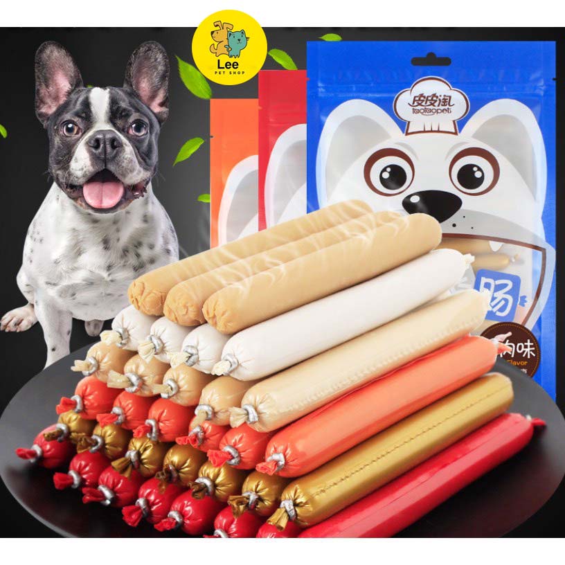 Xúc Xích Cho Chó Mèo Hamster Thanh 15gr- Giàu Dinh Dưỡng, Vitamin, Đạm - Leepetshop