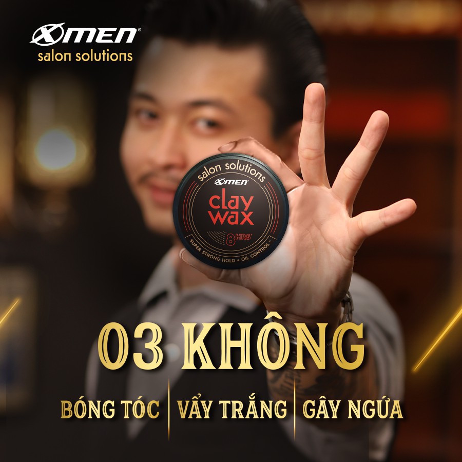 Sáp Vuốt Tóc Xmen Salon Solution Clay Wax/ Matte Pomade/ Hard Wax