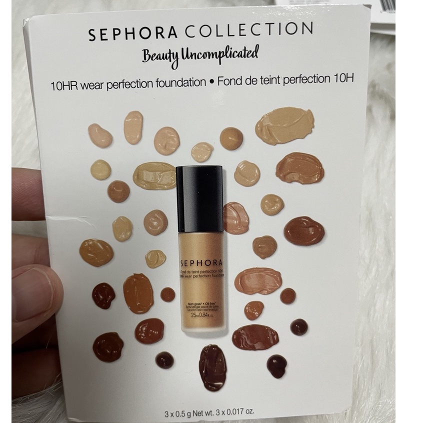 [CÓ BILL US] Sample mẫu thử Kem nền Sephora Collection 10HR wear perfection foundation