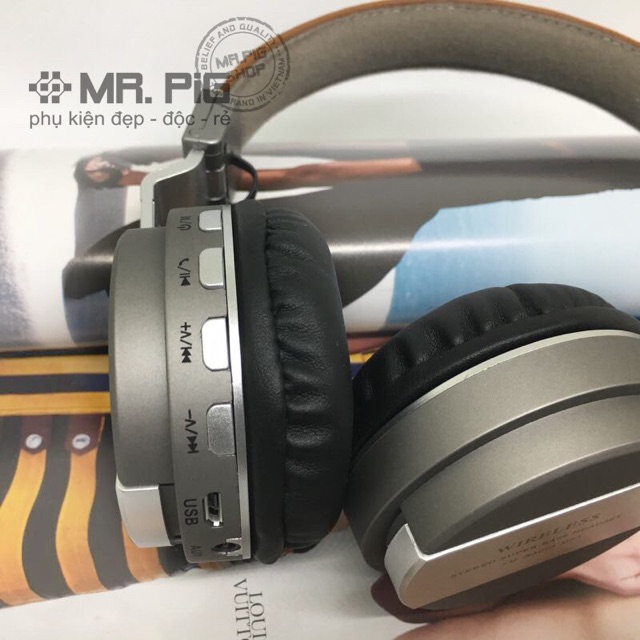 Tai nghe chụp tai không dây bluetooth cao cấp | BigBuy360 - bigbuy360.vn